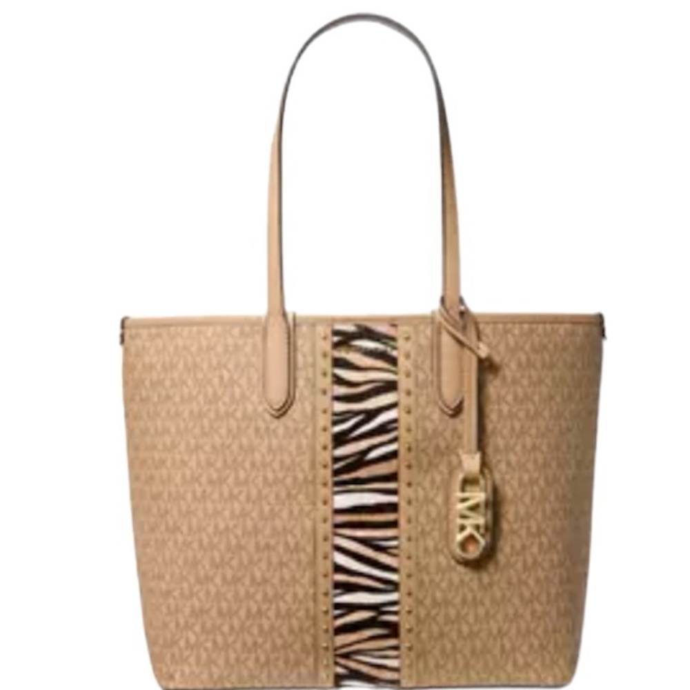 Michael Kors Eliza Large Open Tote Bag with Removable Pouch NWT
